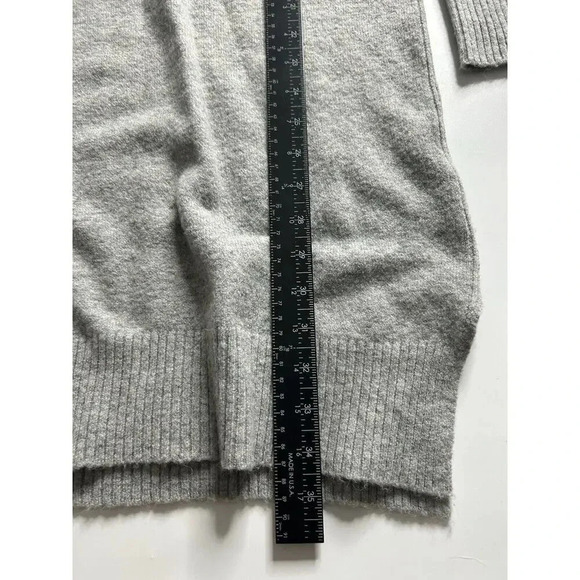 J Crew Sweater Dress Womens Small Gray Turtle Neck Merino Wool Alpaca Blend - Picture 5 of 7